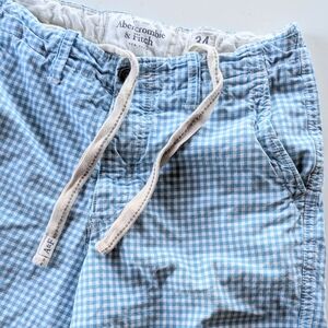 Vintage Abercrombie & Fitch Blue Plaid Shorts | Size 34 | Drawstring Great